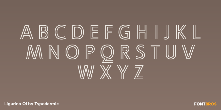 Ligurino Ol Font Poster #1