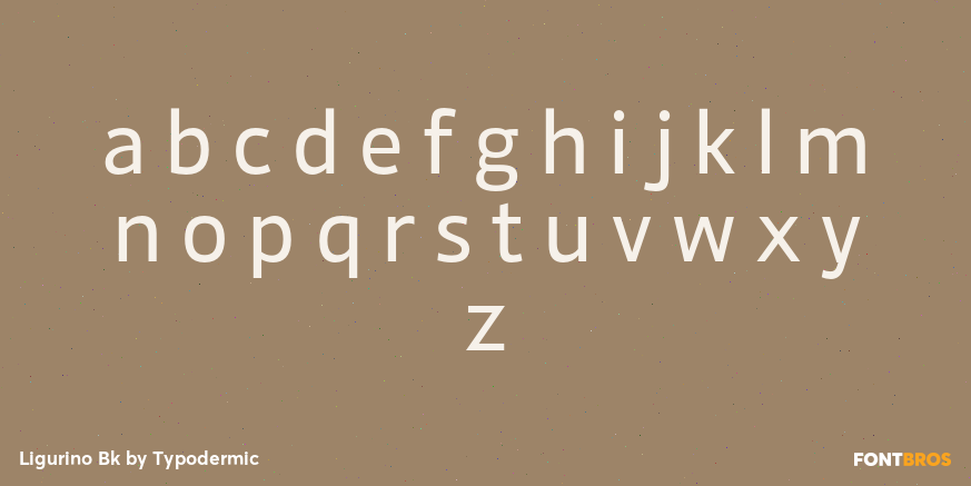 Ligurino Bk Font Poster #1