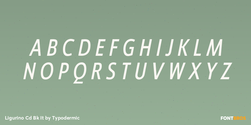 Ligurino Cd Bk It Font Poster #2