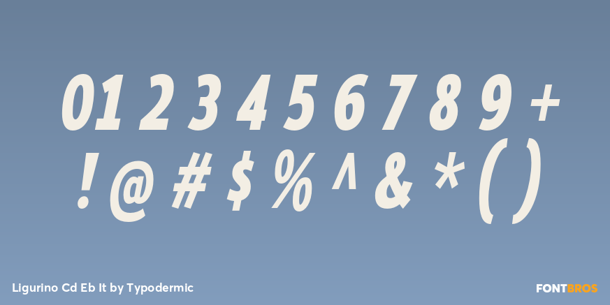 Ligurino Cd Eb It Font Poster #1