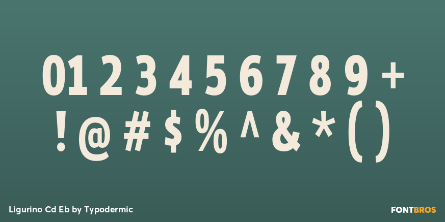 Ligurino Cd Eb Font Poster #4