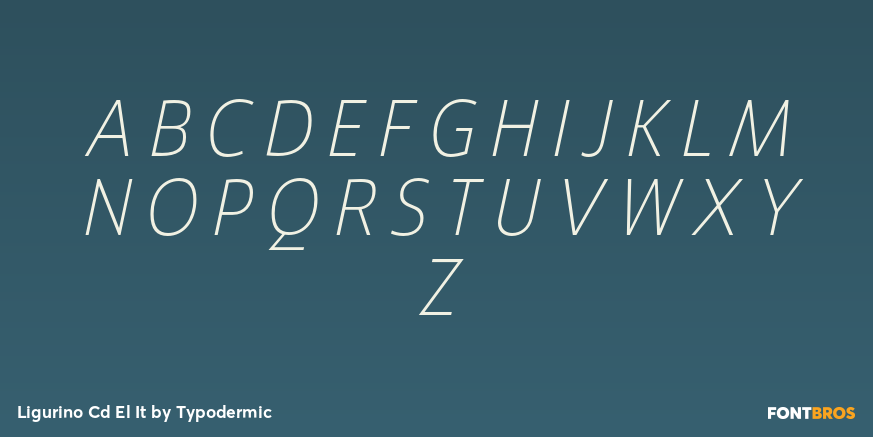 Ligurino Cd El It Font Poster #1