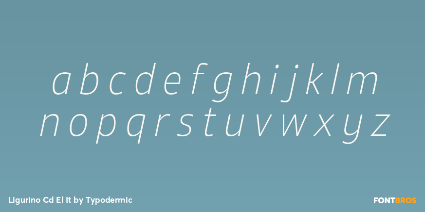 Ligurino Cd El It Font Poster #1