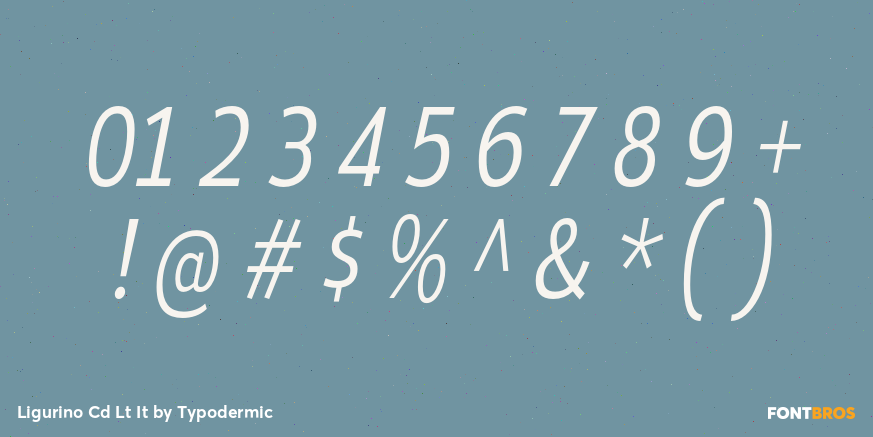 Ligurino Cd Lt It Font Poster #1