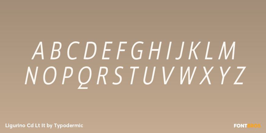 Ligurino Cd Lt It Font Poster #2