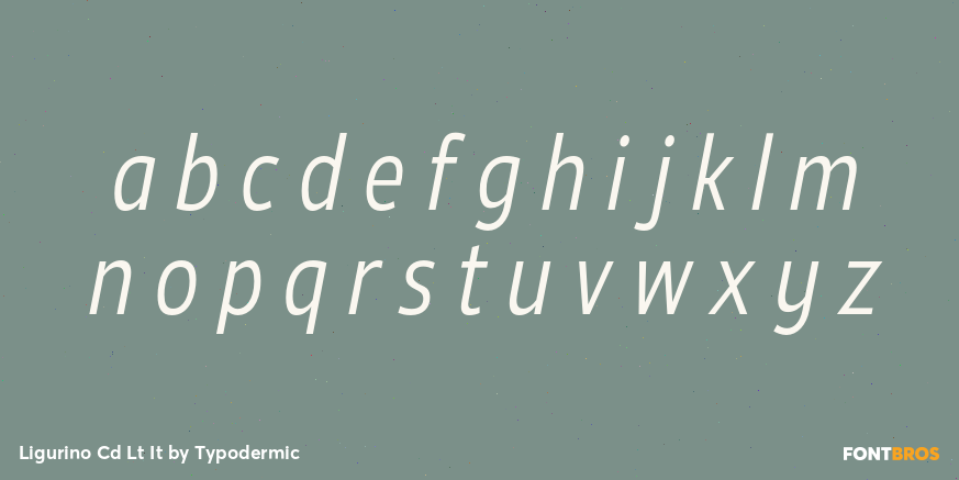 Ligurino Cd Lt It Font Poster #1