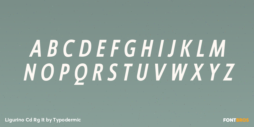 Ligurino Cd Rg It Font Poster #1