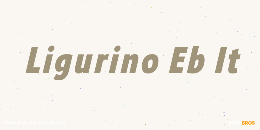Ligurino Eb It Font Poster #1