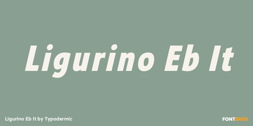 Ligurino Eb It Font Poster #1