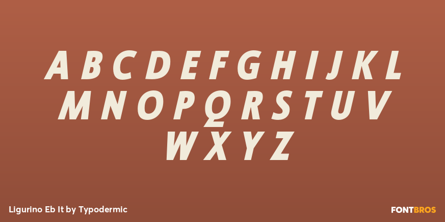 Ligurino Eb It Font Poster #2