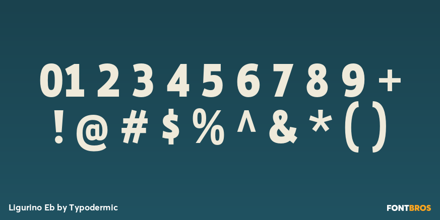 Ligurino Eb Font Poster #4