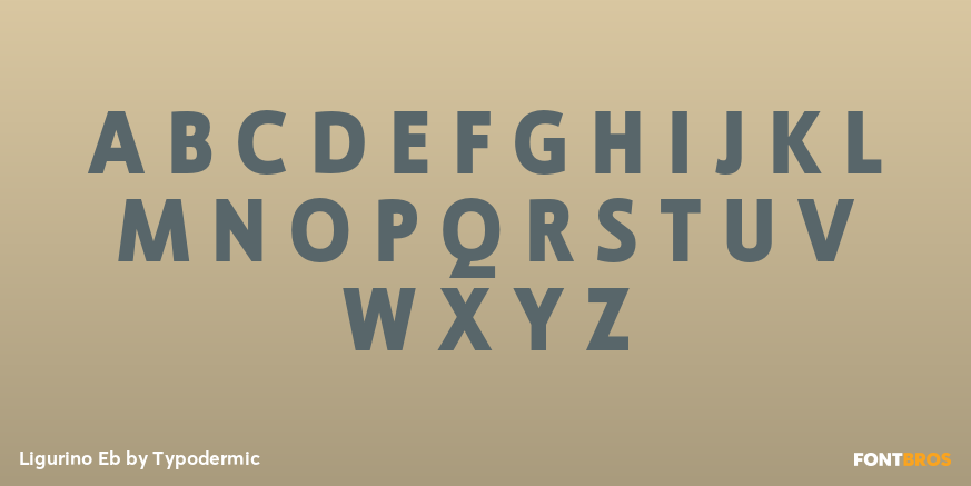 Ligurino Eb Font Poster #1