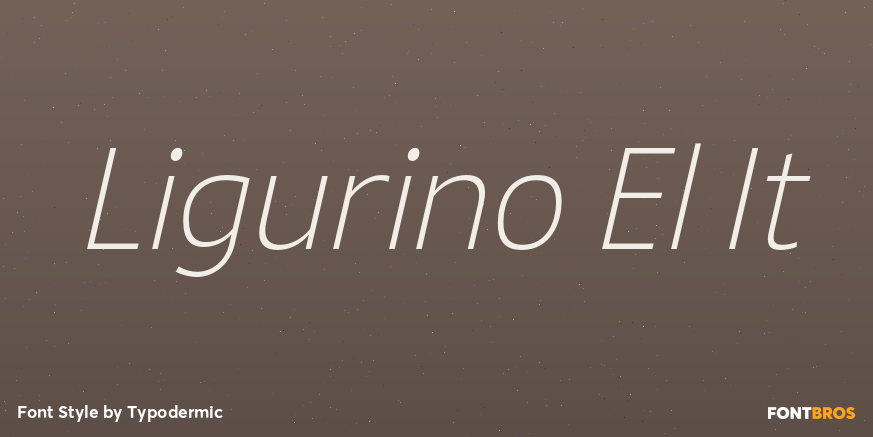 Ligurino El It Font Poster #1