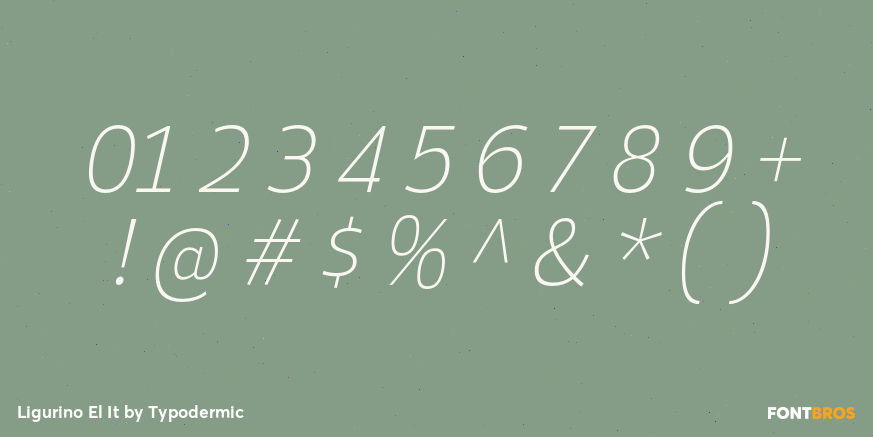 Ligurino El It Font Poster #1