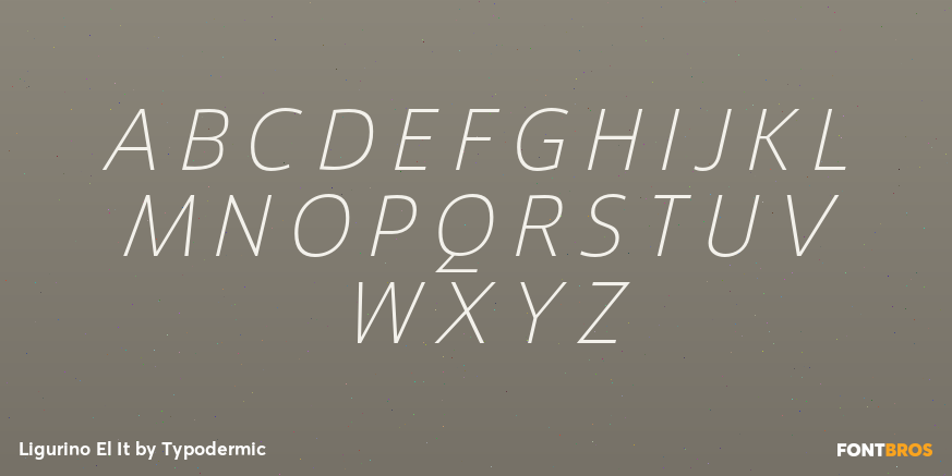 Ligurino El It Font Poster #1