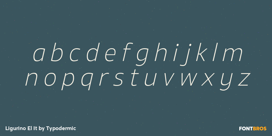 Ligurino El It Font Poster #1