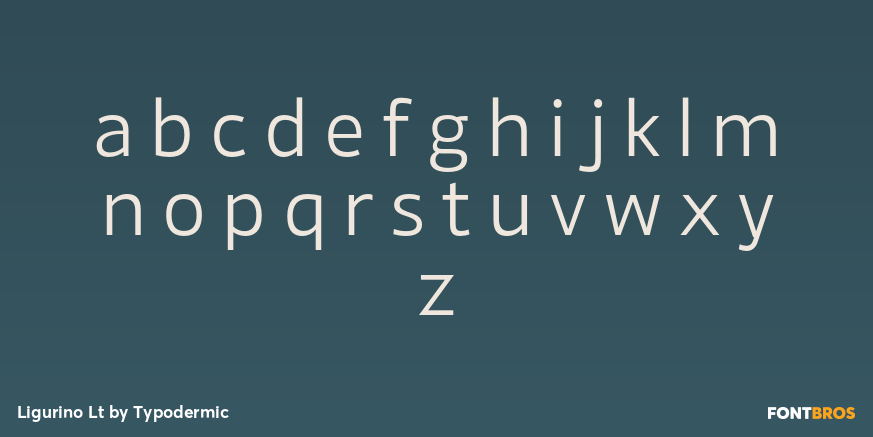 Ligurino Lt Font Poster #3