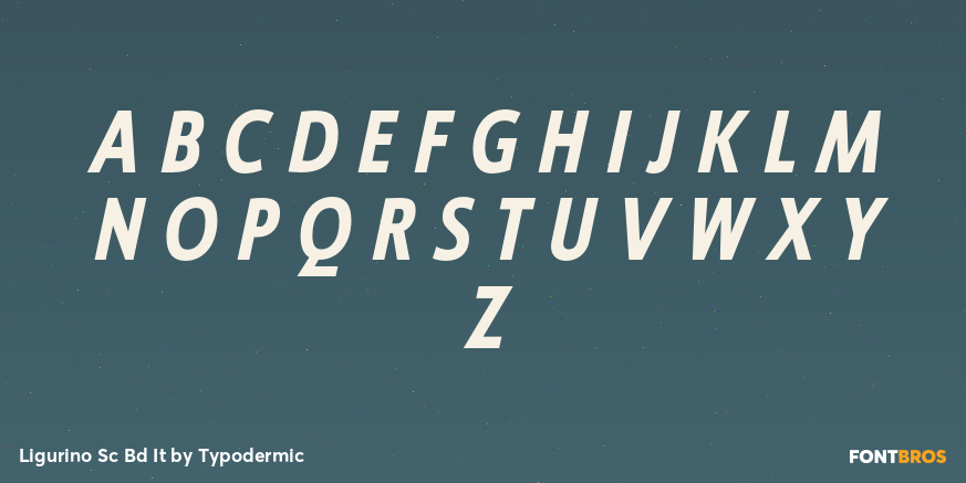 Ligurino Sc Bd It Font Poster #2
