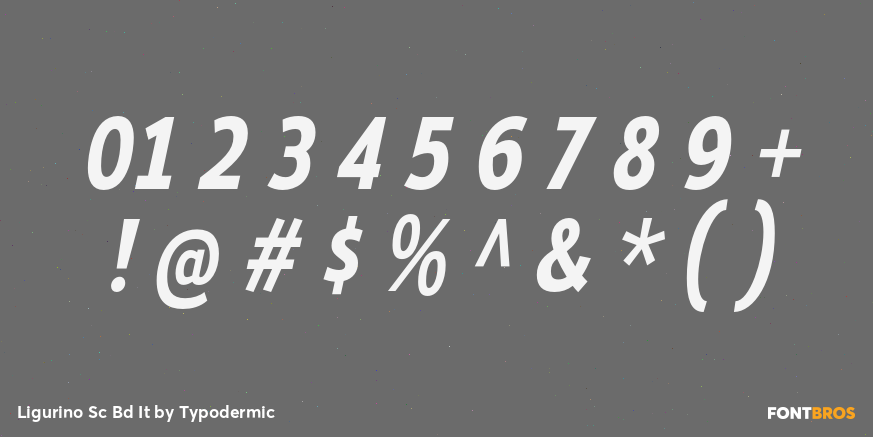 Ligurino Sc Bd It Font Poster #4