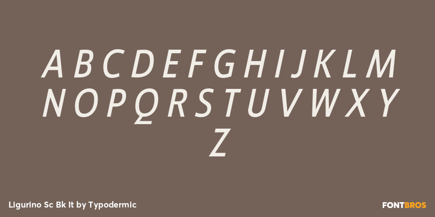 Ligurino Sc Bk It Font Poster #2