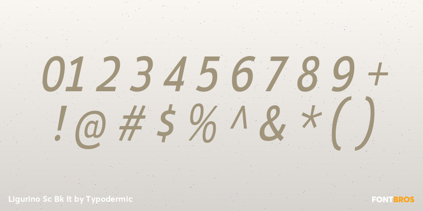 Ligurino Sc Bk It Font Poster #4
