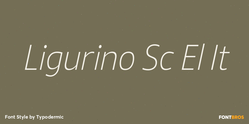 Ligurino Sc El It Font Poster #1