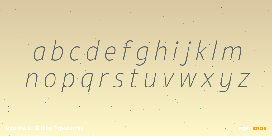 Ligurino Sc El It Font Poster #3