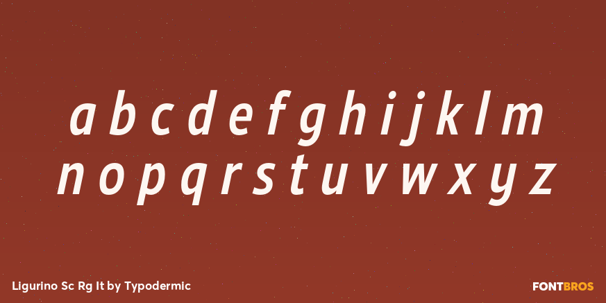 Ligurino Sc Rg It Font Poster #3