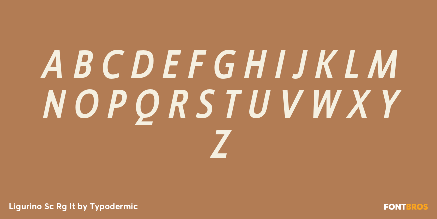 Ligurino Sc Rg It Font Poster #1
