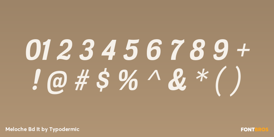 Meloche Bd It Font Poster #1