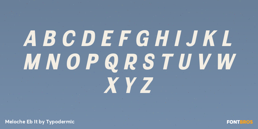 Meloche Eb It Font Poster #2