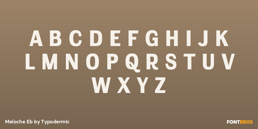 Meloche Eb Font Poster #2