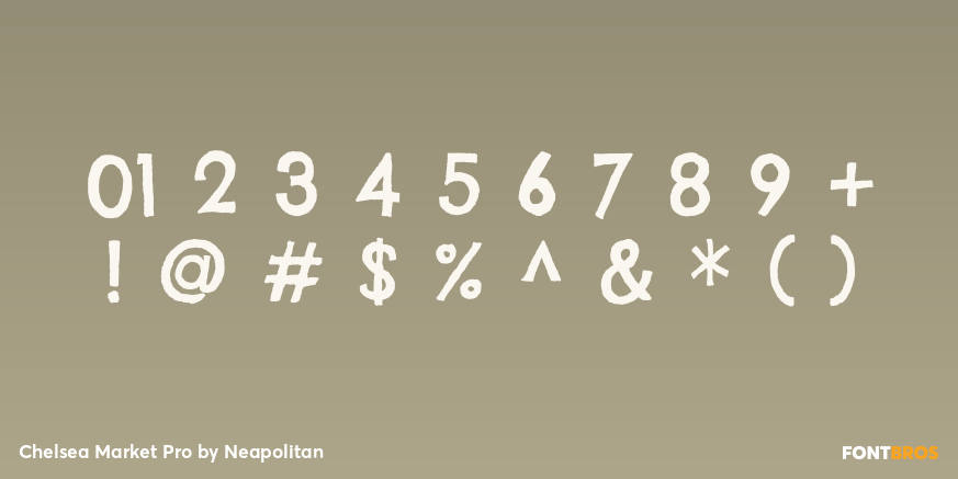 Chelsea Market Pro Font Poster #4