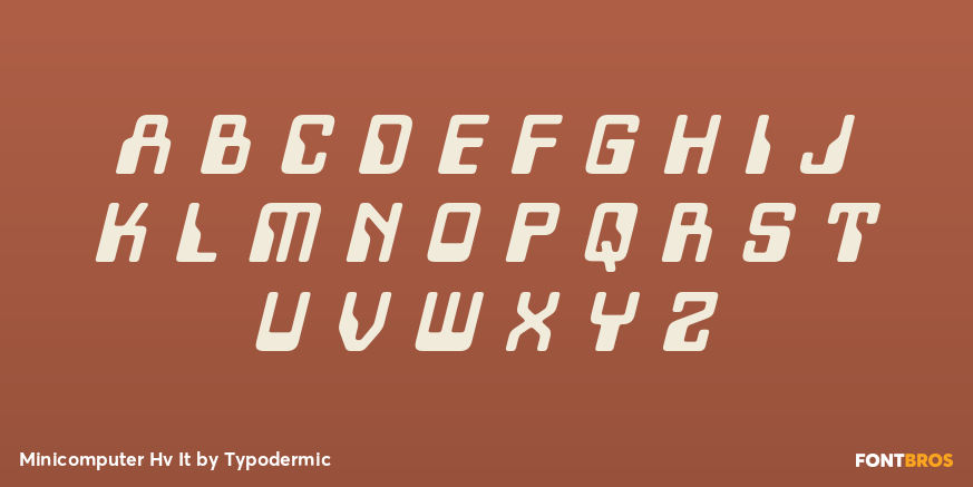 Minicomputer Hv It Font Poster #2