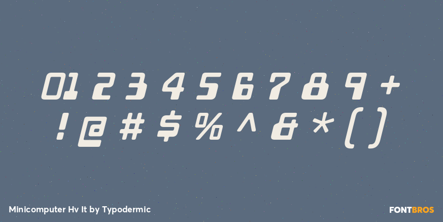 Minicomputer Hv It Font Poster #4