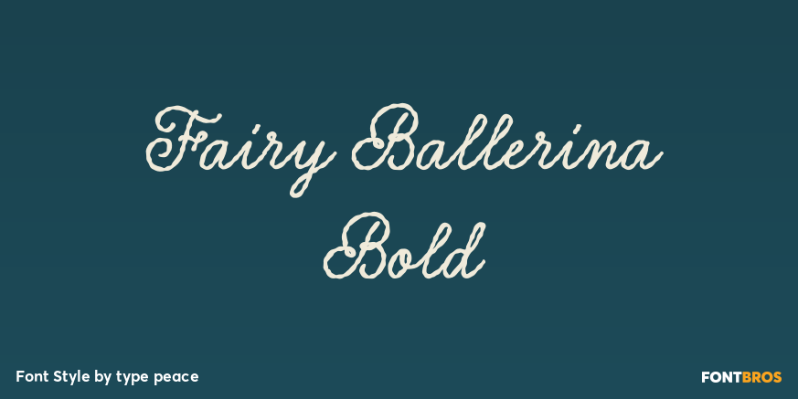 Fairy Ballerina Bold Poster