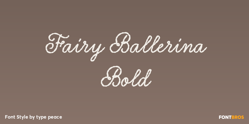 Fairy Ballerina Bold Poster