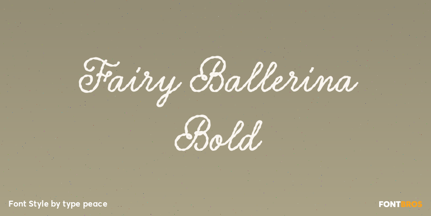 Fairy Ballerina Bold Poster