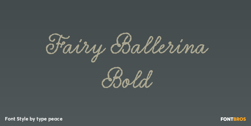 Fairy Ballerina Bold Poster