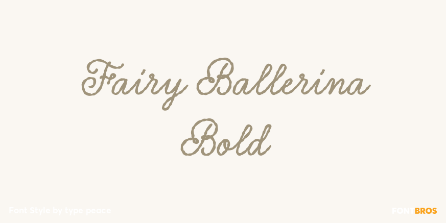 Fairy Ballerina Bold Poster