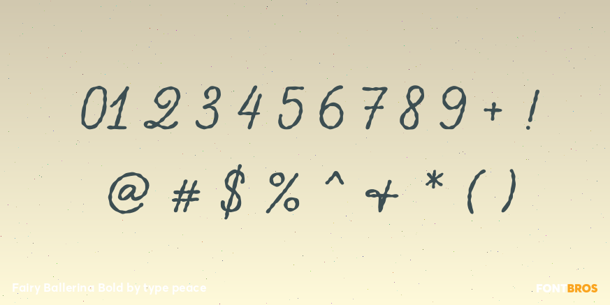 Fairy Ballerina Bold Font Poster #4
