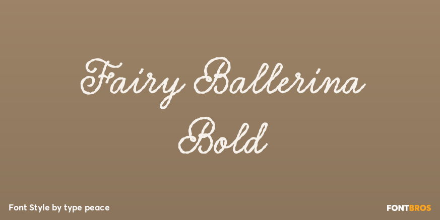 Fairy Ballerina Bold Poster