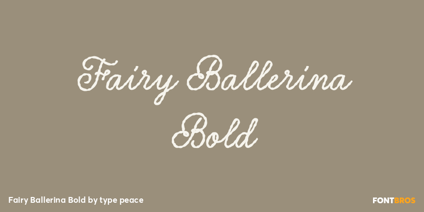 Fairy Ballerina Bold Poster