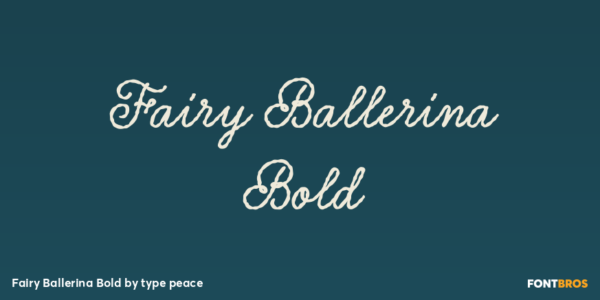 Fairy Ballerina Bold Poster