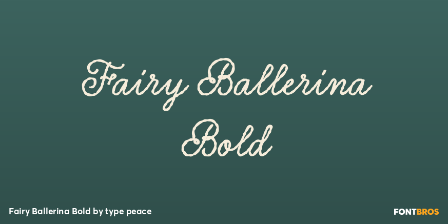 Fairy Ballerina Bold Poster