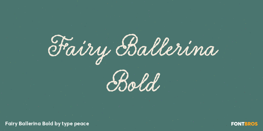 Fairy Ballerina Bold Poster