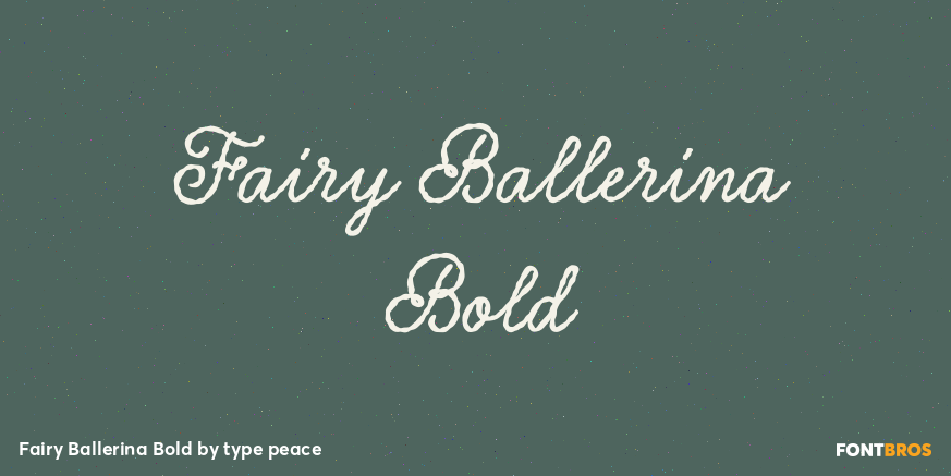 Fairy Ballerina Bold Poster