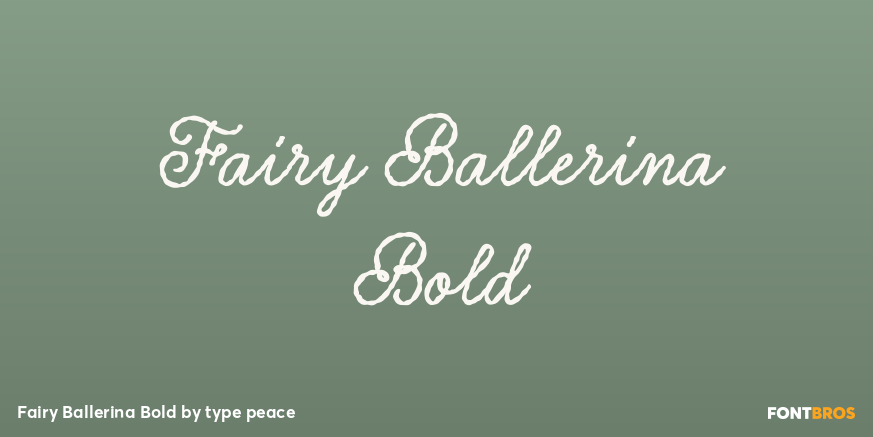 Fairy Ballerina Bold Poster