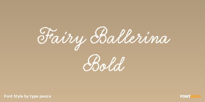 Fairy Ballerina Bold Poster