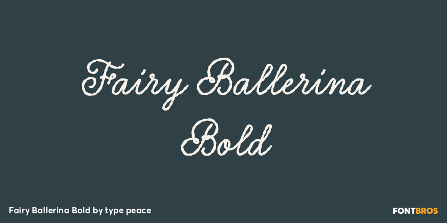 Fairy Ballerina Bold Poster